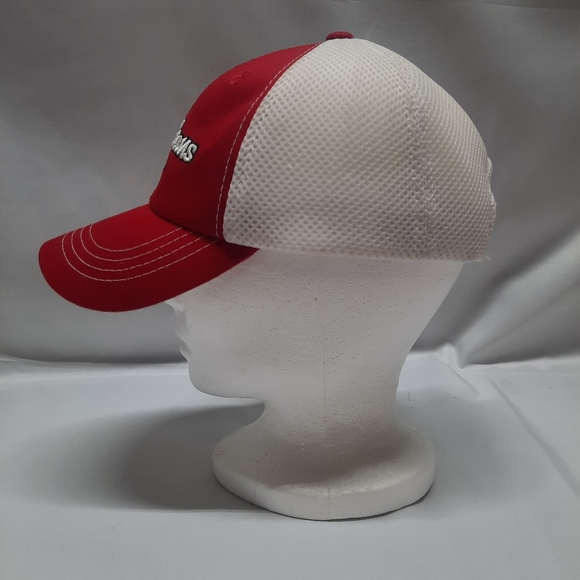 Bob Evans Farms Restaurant Ohio Rural Red white Mesh SnapBack hat - Picture 4 of 7